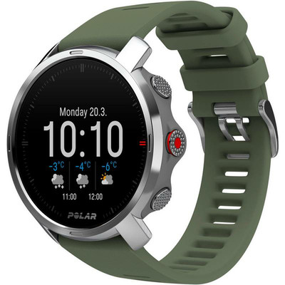 Polar Grit X Multifunktionsuhr Tracker Pulsmesser Sportuhr GPS Grün Größe M L