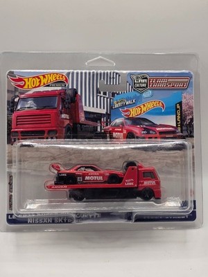 Hot Wheels Team Transport Super Silhouette Nissan Skyline LBWK R34 Motul 