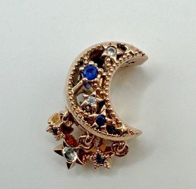 Original Pandora Charm Stern & Mondsichel Roségold #789643C01 ALE MET