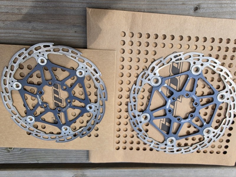 HOPE Gunsmoke Floating Rotors. 160mm 180m. 6 Bolt