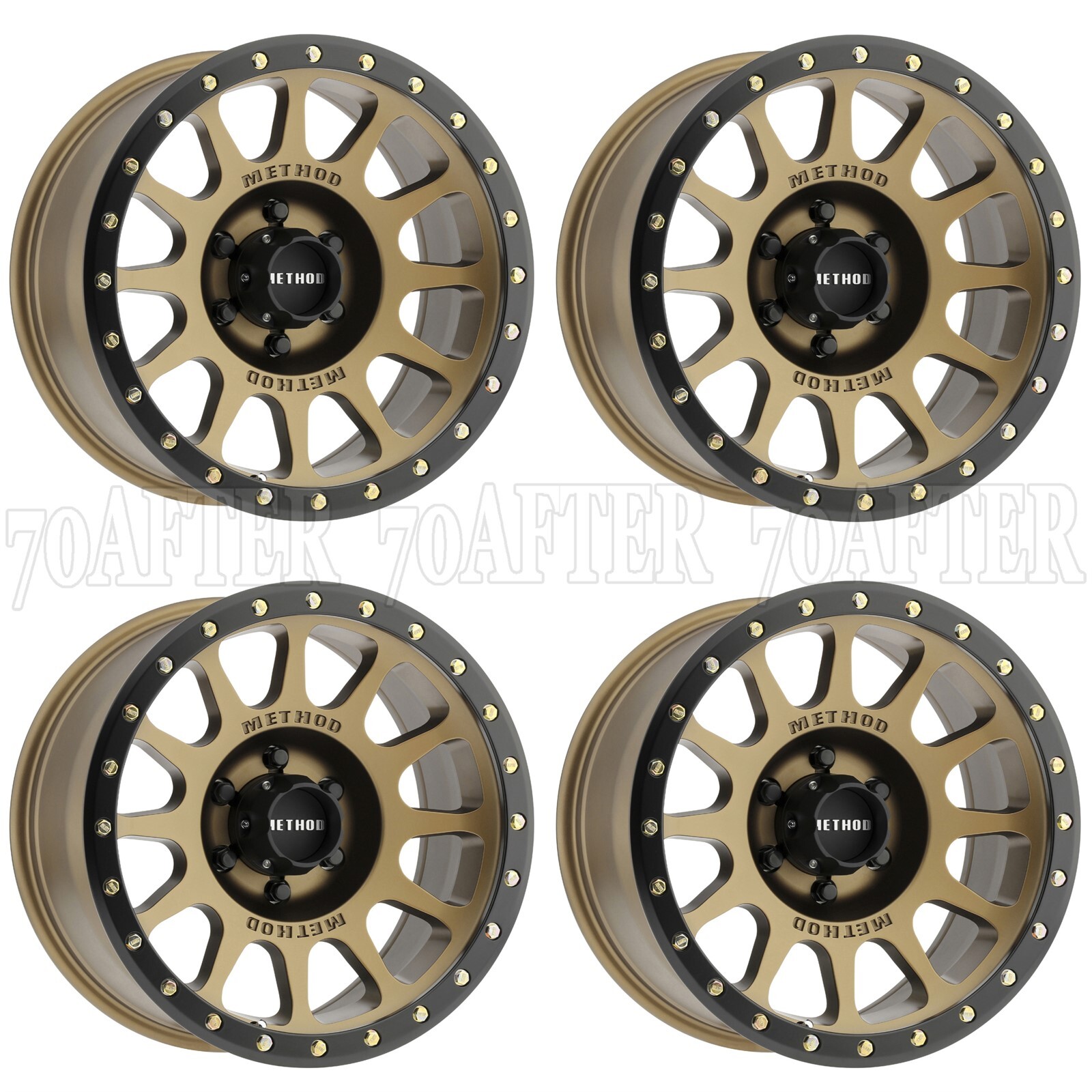 (4X) Method MR305 NV Wheels [18x9|6x135|ET:18|CB:94] Bronze w/Matte ...
