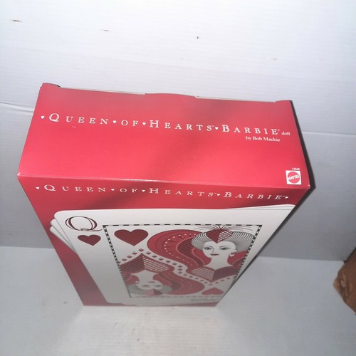 1994 Mattel Bob Mackie Queen of Hearts Barbie Doll #12046 Red Gown Mint in Box - Picture 5 of 12