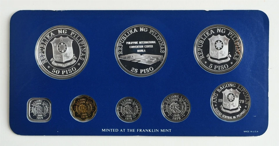 1979 Philippines 8-Coin Proof Set KM# PS14 - Image 2 of 4