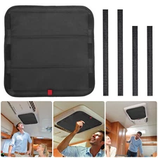 16x16" Foldable RV Vent Cover Blackout Skylight Shade UV Block & Waterproof