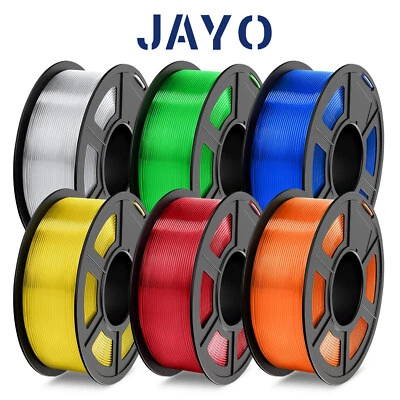 JAYO PETG PLA PLA+ Clear 1.75mm 3D Filament 1.1kg Transparent Low Shrinkage