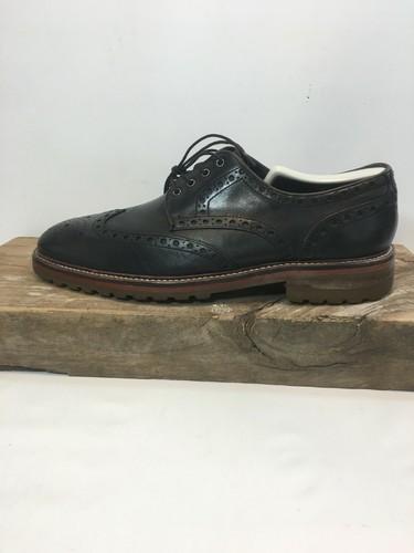Johnston Murphy Mens Size 9 M Black Leather wingtip Brogue 1850 Collection J & M - Picture 8 of 11
