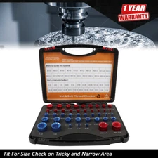 23 Inch & 21 Metric Specification New 44 Pcs Sets Nut and Bolt Thread Checker