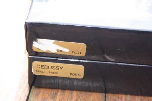 Debussy 'Our Wedding' Satin Album. Peach with delicate floral pattern. - Picture 5 of 6