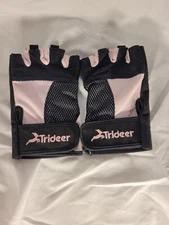 Trideer Half Finger Padded Workout Gloves with Wrist Wrap Support Womens M-L
