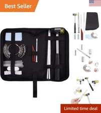 Ring Sizer Measuring Tool Set - Includes Ring Sizer Gauge, Ring Mandrel & Jew...