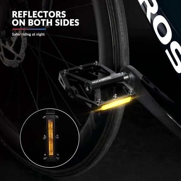 ROCKBROS Fahrradpedale MTB Pedale 9/16 Zoll CNC Aluminium Mit Abgedichtete Lager Fahrrad Zubehör Für Mountainbike