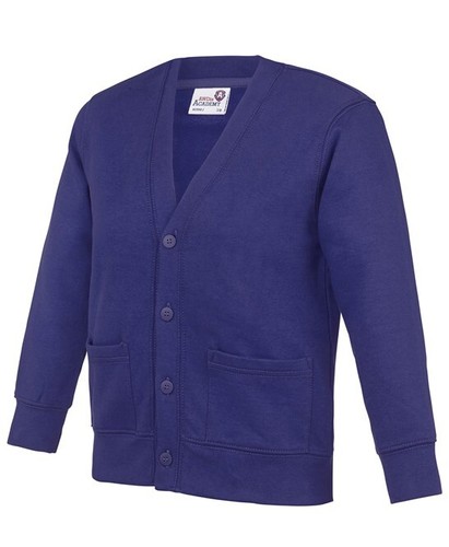 Personalised Custom KIDS ACADEMY CARDIGAN 2 POCKETS SCHOOL UNIFORM JUMPER AC02J - Picture 15 of 17