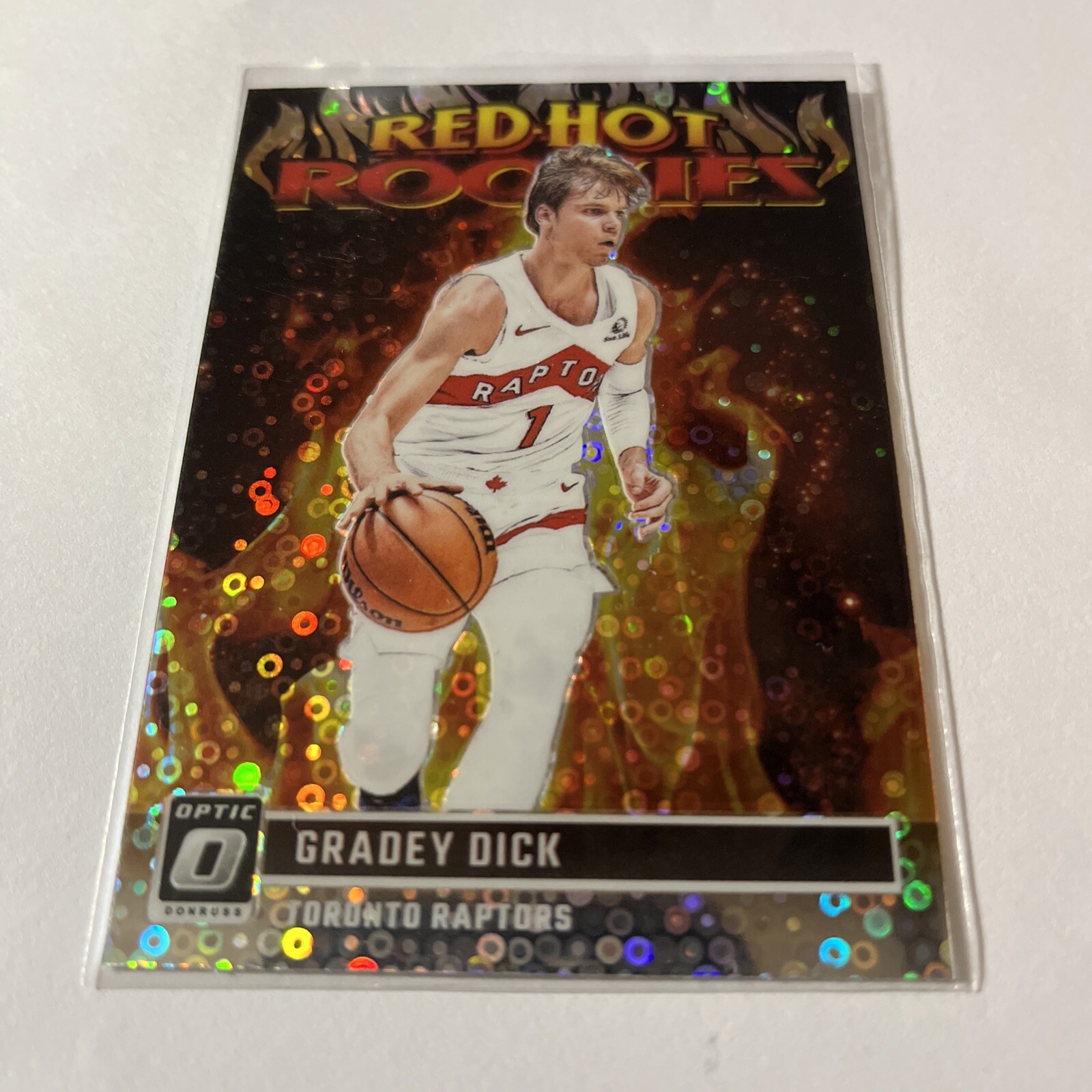 2023 Donruss Optic Gradey Dick FAST BREAK PRIZM Red Hot Rookies Insert #13 (A1)