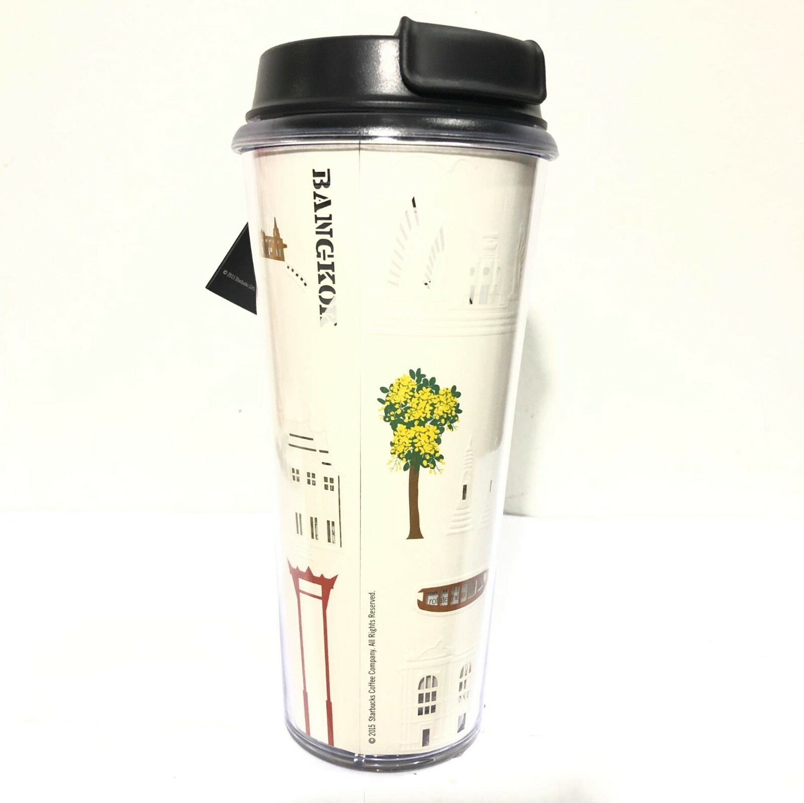 Starbucks Tumbler 16 oz Bangkok Relief Layers 2015 Landmark in Thailand