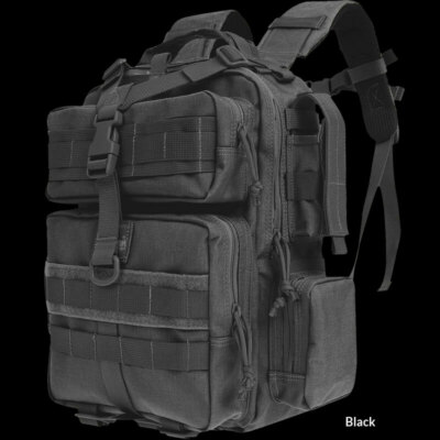Maxpedition Typhoon Backpack Black Internal Mesh Divider Zipper Pocket Nylon