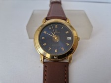 Zenith Cosmopolitan Quadrante Blu -Movimento Quarzo-Cassa Placcata Oro -Rif 27.0080.337