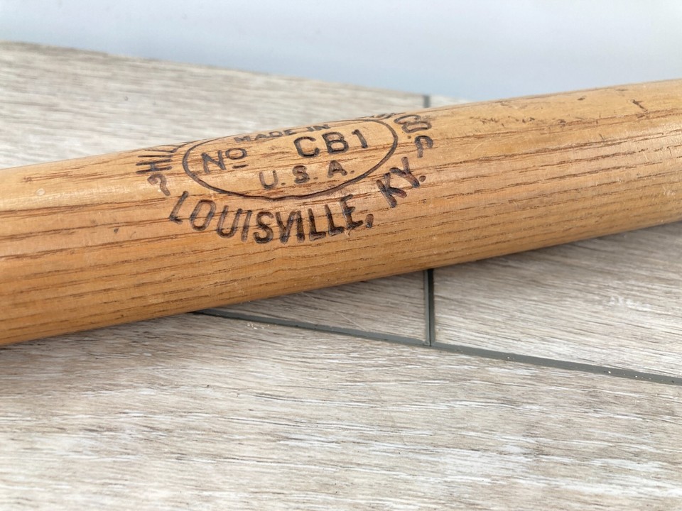 Vintage Hillerich & Bradsby CB1 Official Cork Ball Bat Baseball Wooden