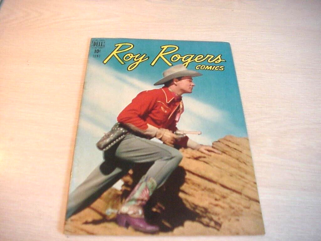 VINTAGE 1949 ROY ROGERS # 18 WESTERN COMIC BOOK BY DELL, VG ++