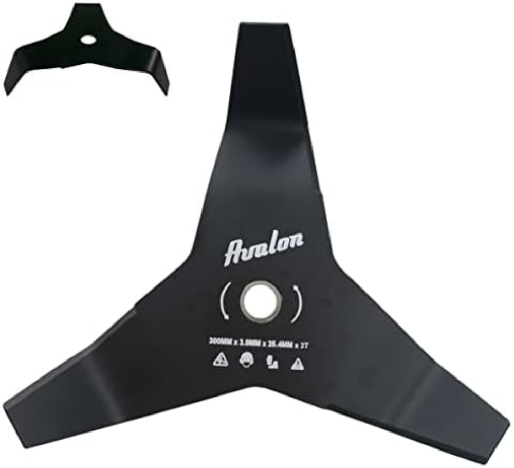 Avalon - Disco Universale a 3 Punte per decespugliatore, Lama in Acciaio da 3 mm