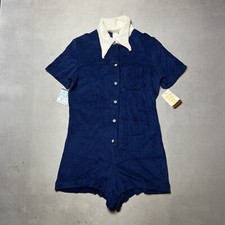 Vintage 60s Deadstock White Stag Terry Cloth Seim Bathing Suit size 14