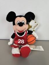 Disney Store Bean Bag Plush - BASKETBALL MICKEY Mouse 9" with Tags