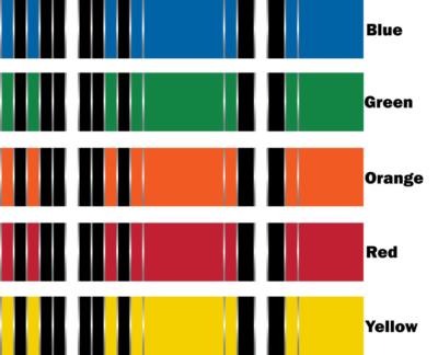 White Water Archery Traditional 8 Crest Arrow Wrap 15 pk Choose Length Width