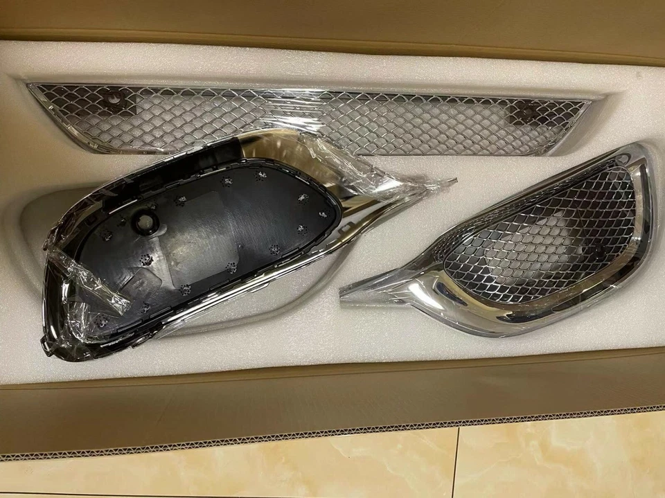 Kits de rejilla de malla inferior para actualización de auto negro para Mercedes Benz W223 Clase S400 S450 Foto 4 de 4