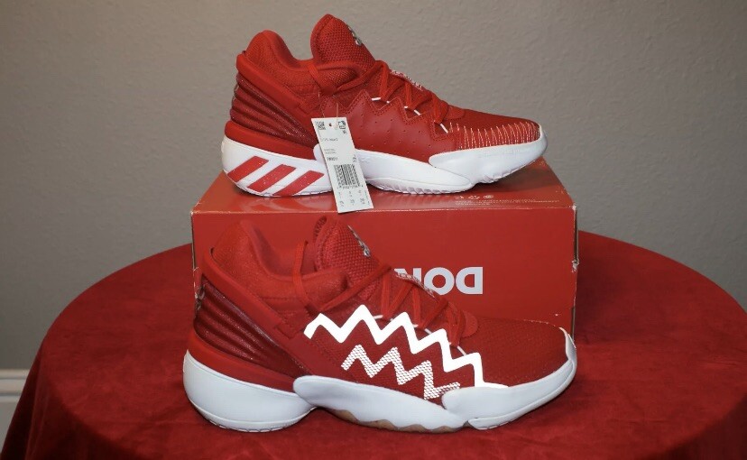 adidas Mens D.O.N Issue 2 Donovan Mitchell Basketball Shoes Red