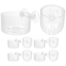 Aquatic Planter Fish Tank Suction Cups Plant Pot Aquatic Plant Cups with Hole