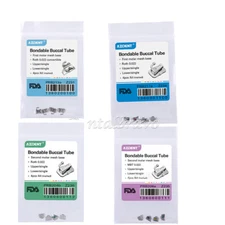 Dental Ortho Bondable Buccal Tube 1st/2nd Molar Roth/MBT 018/022 Non-Convertible
