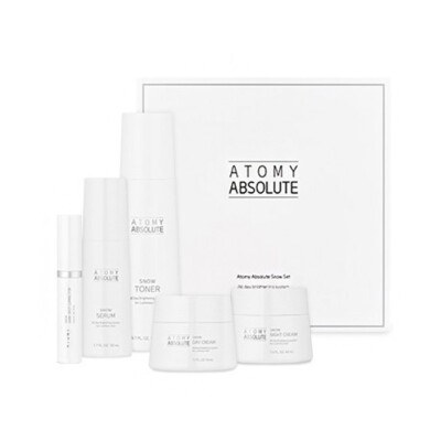 ATOMY Absolute Snow 5ea Set All Day Brightening for Luminous skin K-Beauty