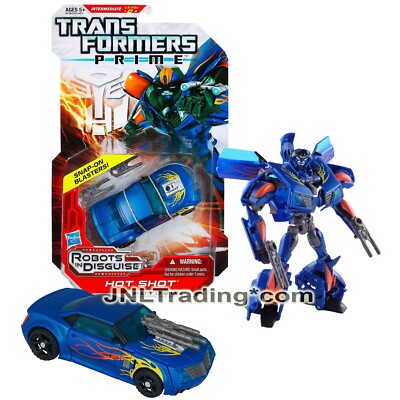 Year 2011 Transformers RID Prime Deluxe 6'' Figure - Autobot HOT SHOT Sports Car