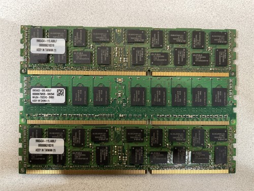 Kingston 24GB (3X8GB) DDR3-10600R SERVER MEMORY MODULE KVR16R11S4/8I - Picture 3 of 3