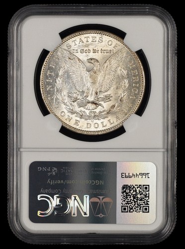 1892 O $1 VAM 5 DDO Ear Top 100 NGC AU53 Bill Fivaz Signature Label - Picture 2 of 2