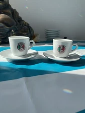 Vintage IPA  Italy Terrefazione Italia Espresso Cup And Saucer Set