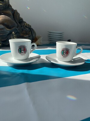 Vintage IPA  Italy Terrefazione Italia Espresso Cup And Saucer Set