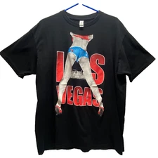 Las Vegas Shirt Men's 2X Black Urban 360 Short Sleeve Graphic Logo T-Shirt EUC