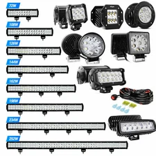 Nilight LED Light Bar Spot Flood Offroad Roof Lights Driving Lamp Trucks Car 4WD