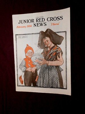 1934 February American Junior Red Cross News!  Only 1 On E-Bay!  Same Day Ship!