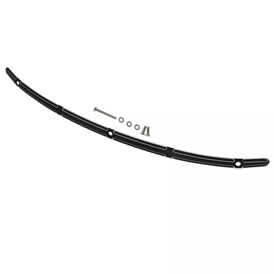 Black CNC Cut Windshield Trim for Harley Davidson Street, Electra, Ultra '14-up
