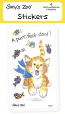 Suzy's Zoo Stickers 4-pack, "A Puur-fect day " 10144