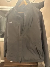 Moerdeng Jacket Womens Small Black Hooded Sports Weather Gear Breathable Outdoor