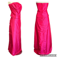 Mori Lee by Madeline Gardner 2 Piece Barbie Pink Y2K Prom Dress