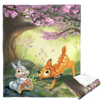 Disney Bambi 80th Celebration ''Forest Poster'' Silk Touch Blanket-T91943662