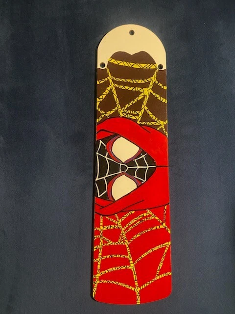 Custom Spiderman Mainstays 42 inch Hugger Indoor Ceiling Fan With Light - White - Image 4 of 4