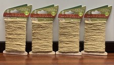 LOT of 4 SecureLine Jute Twine Twist Tie Biodegradable 16Ft. Wire Core-Garden