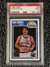 1989 Fleer Basketball #43 Dan Schayes PSA 9