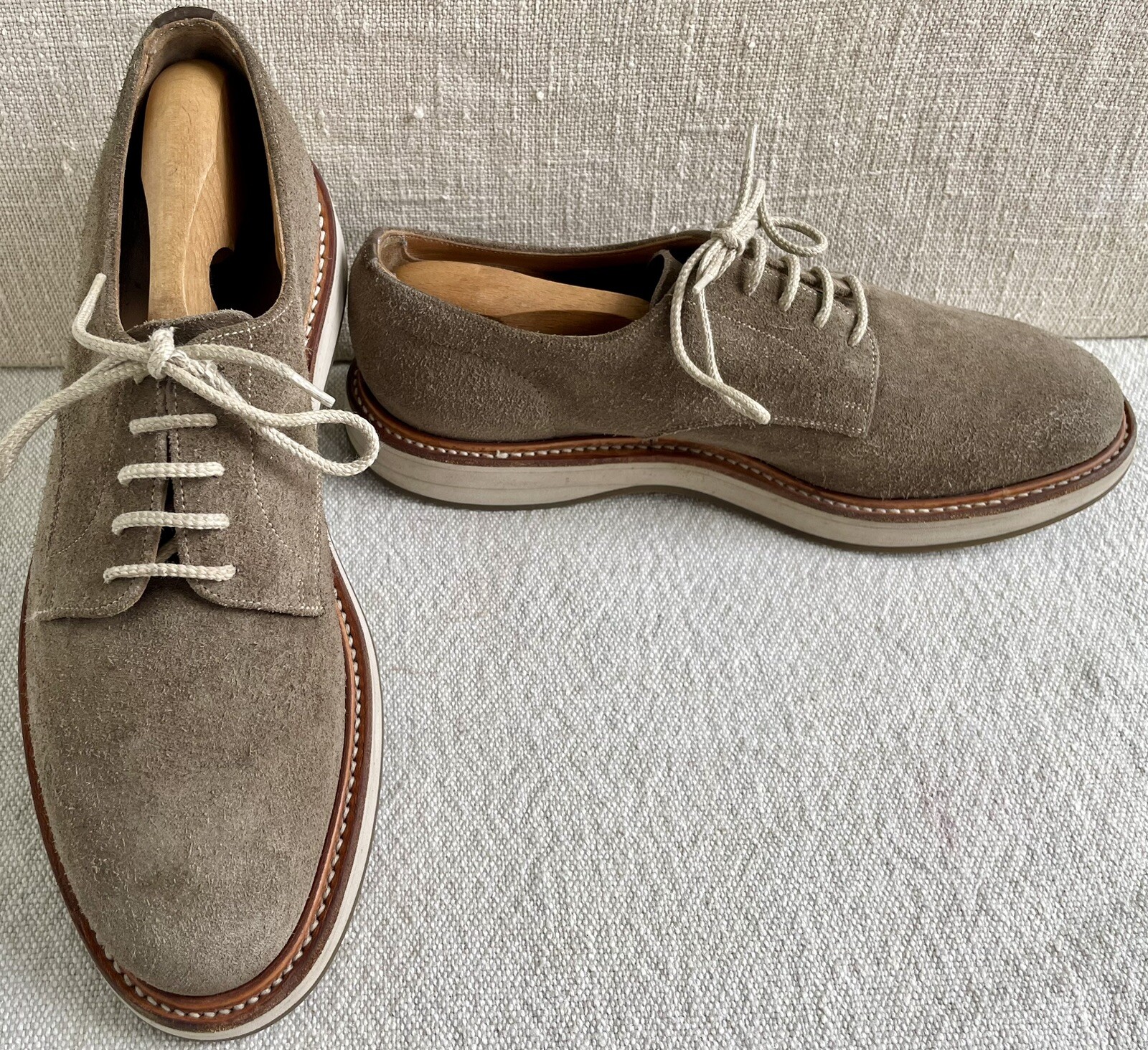 SAOLA Church’s Uomo Personalizzato Grado Leyton 2 Suola in Gomma Scamosciata Derby ($1.065) UK 8 US 9