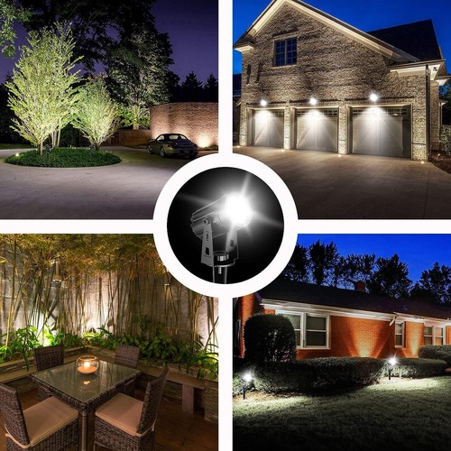 Nuevas lámparas solares LED puntuales apliques de pared lámpara de jardín exterior impermeable patio - Imagen 39 de 117