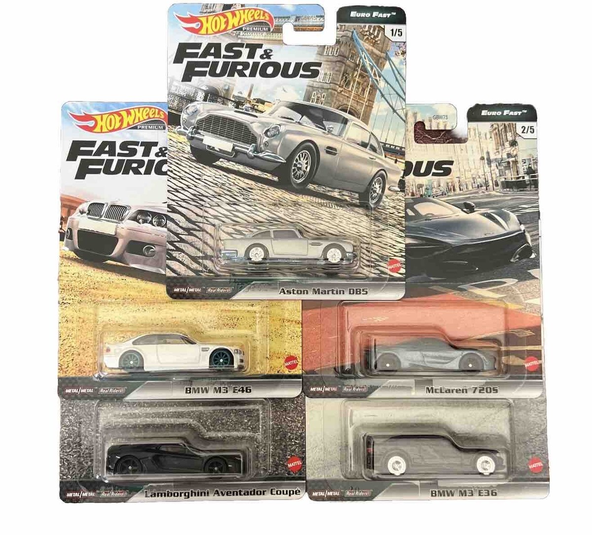 ミニカー Hotwheels FAST& FURIOUS EURO FAST Hot Wheels Premium 2020 Fast & Furious Euro Fast K Case Set 5 Cars